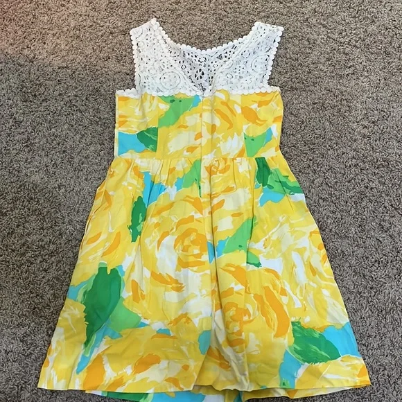 Lilly Pulitzer Sunflower Sweetheart Neckline Women’s Dress - Picture 3 of 3